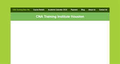 Desktop Screenshot of cnatraininginstitute.org