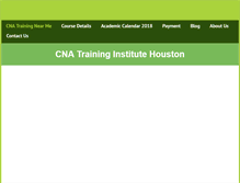 Tablet Screenshot of cnatraininginstitute.org